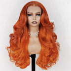13x4 Lace Front Body Wave Wig - Orange