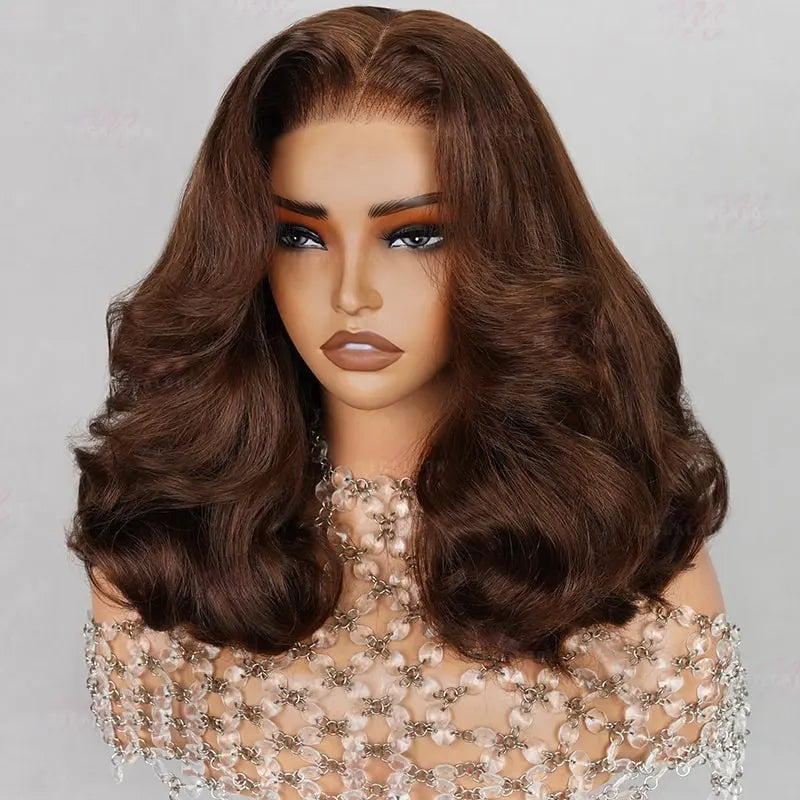 6x5 Glueless Wig - Chocolate Brown