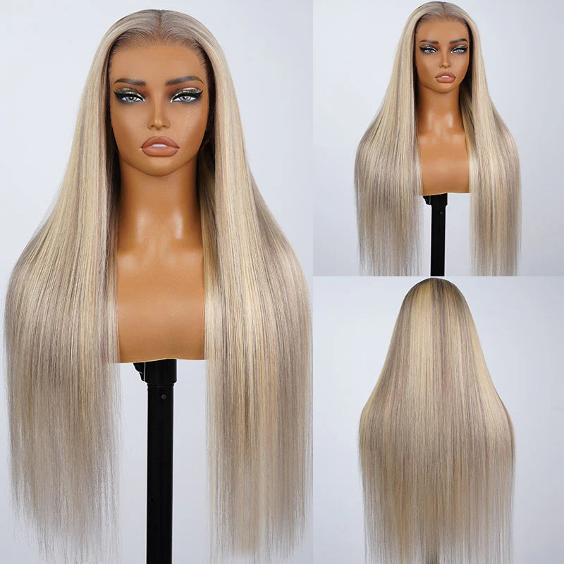 13x4 Luxury Lace front Wig- 613 Highlight Body Wave & Straight