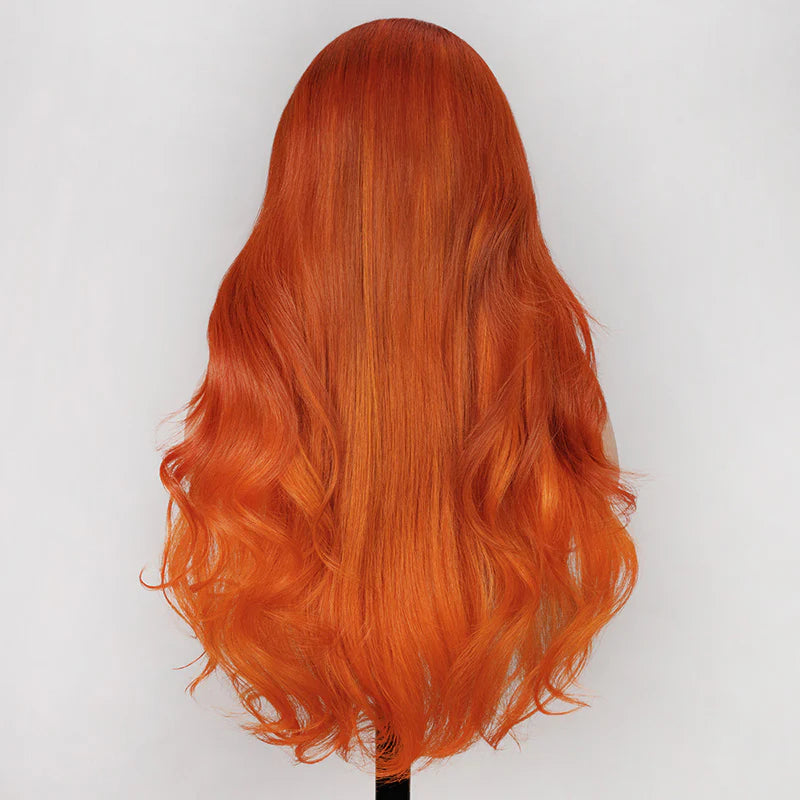 13x4 Lace Front Body Wave Wig - Orange