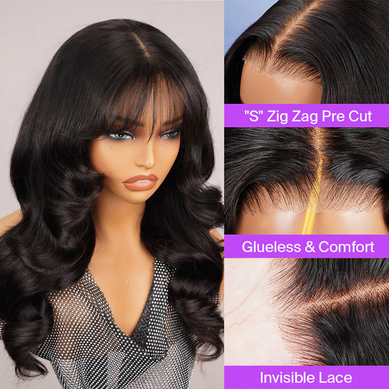 6x5 Glueless Wig with Bangs