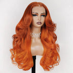 13x4 Lace Front Body Wave Wig - Orange