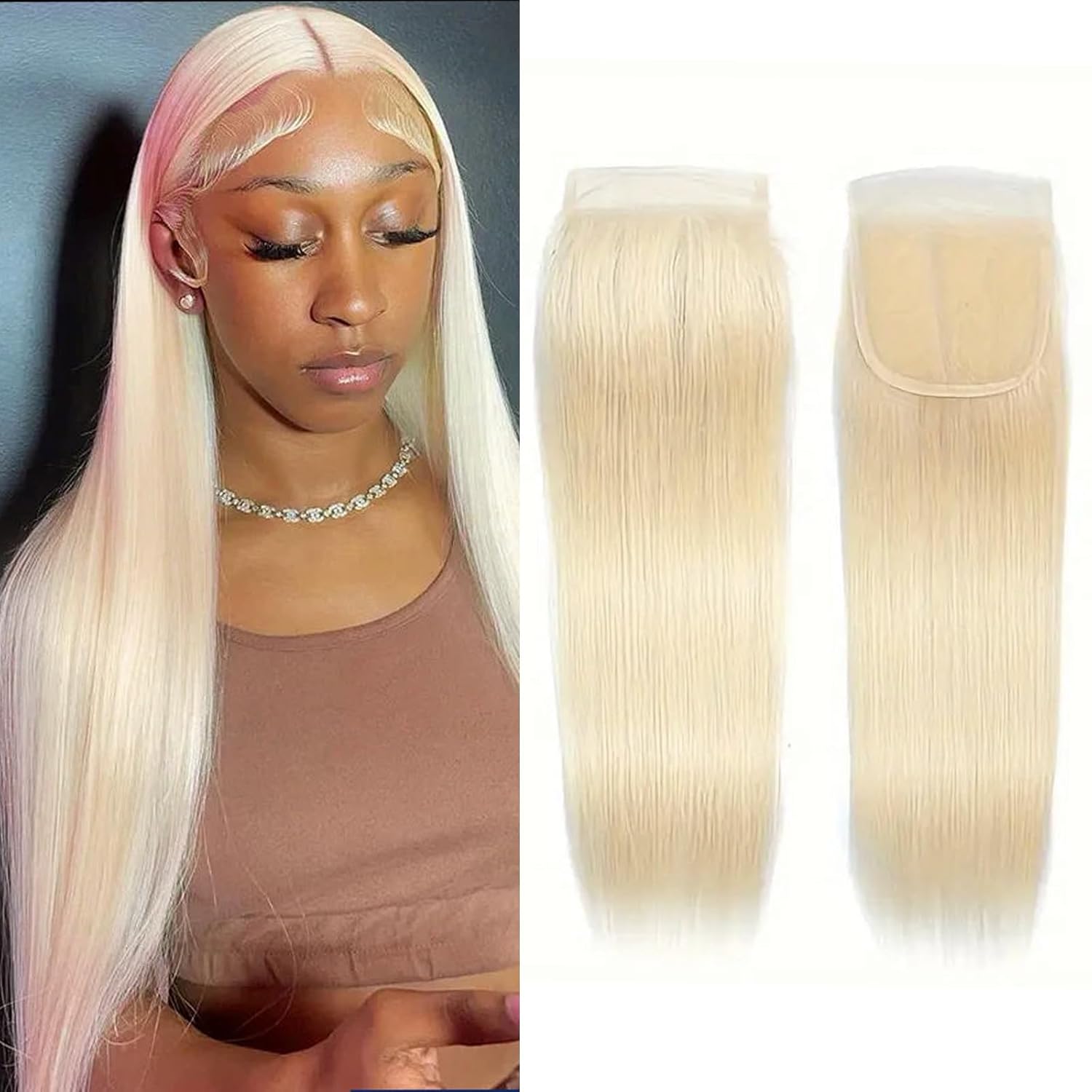 5x5 Blonde Lace Closure - Straight