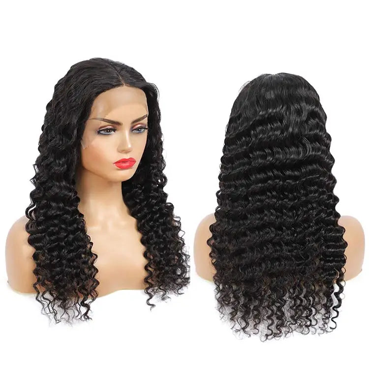 13x4 Luxury Lace Front Wig- Deep Wave