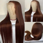 6x5 Glueless Straight Wig - Chestnut Brown