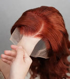 13x4 Lace Front Body Wave Wig - Reddish Brown #33