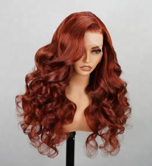 13x4 Lace Front Body Wave Wig - Reddish Brown #33