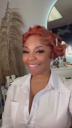 13x4 Lace Front Body Wave Wig - Reddish Brown #33